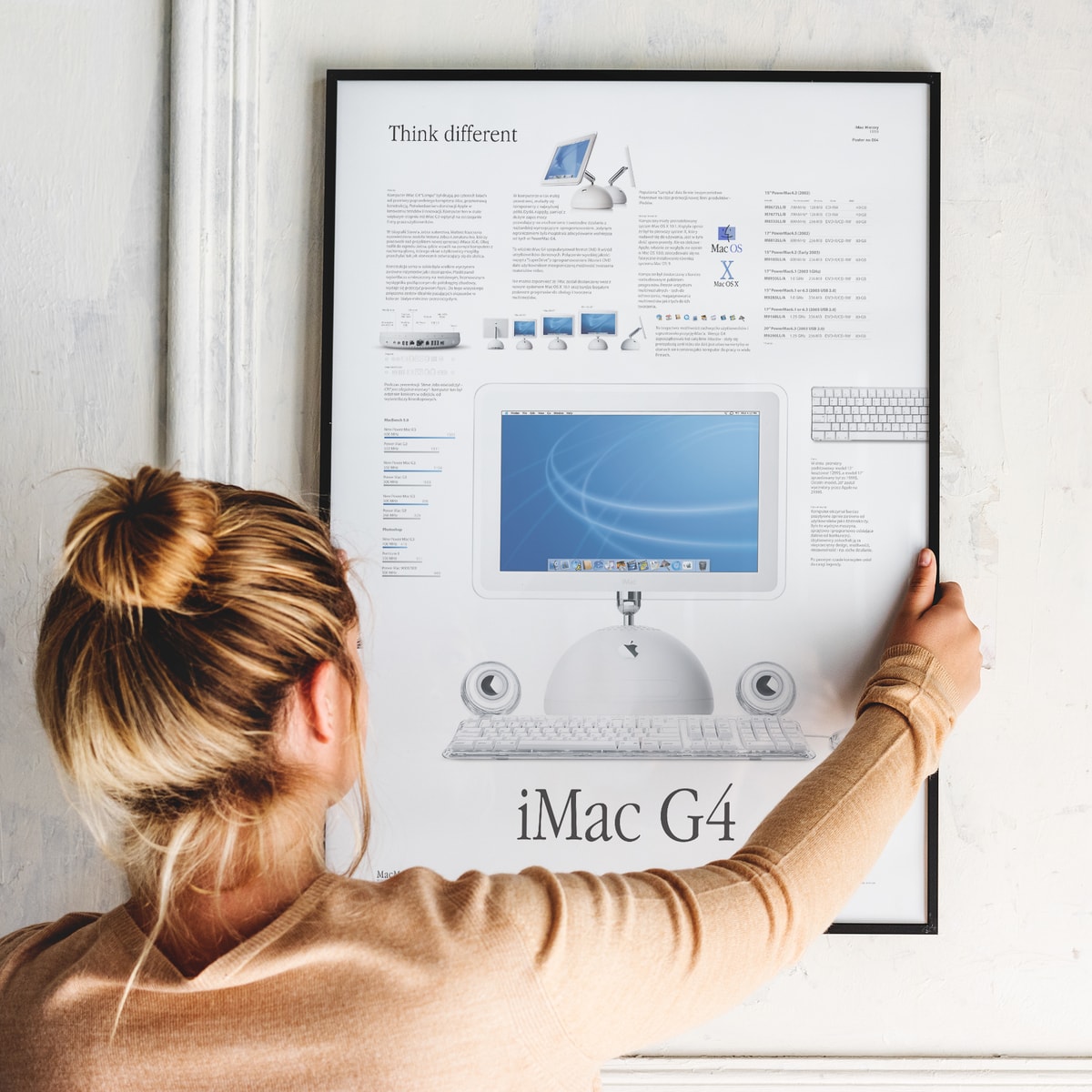 iMac G4 infographic poster