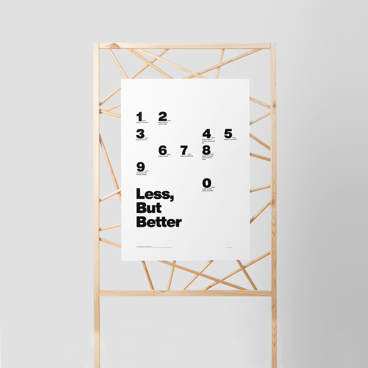 Less but better – 10 principles for good design – by Dieter Rams
